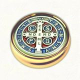 St Benedict Large Enamel Pyx No Liner