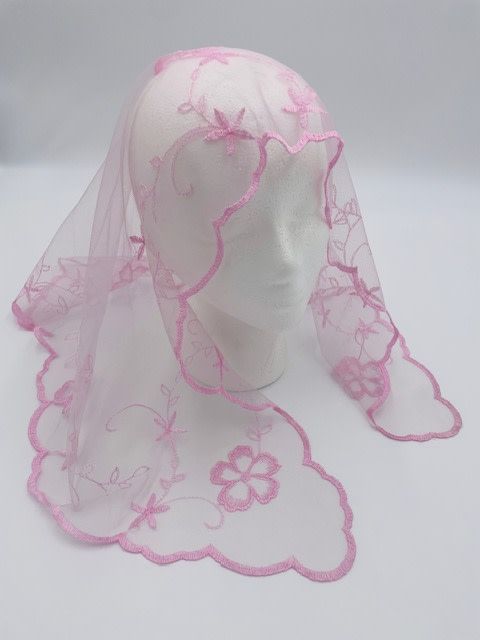 Pale Pink Rosa Spanish Veil