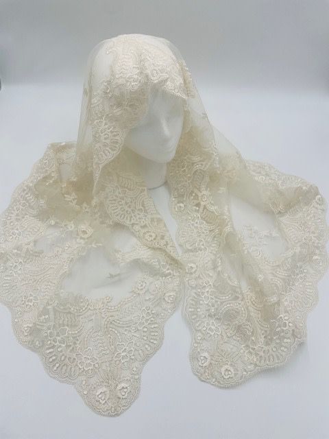 Ivory Jenny Half Circle Veil