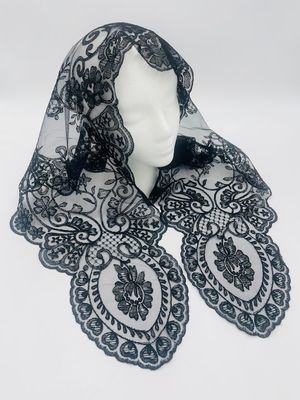 Black Brillante Spanish Veil