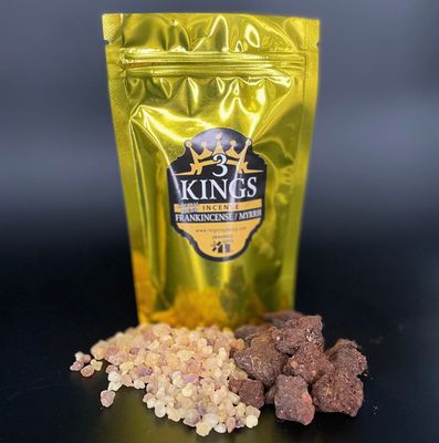 3 Kings Frankincense &amp; Myrrh Resin Incense - 1 oz