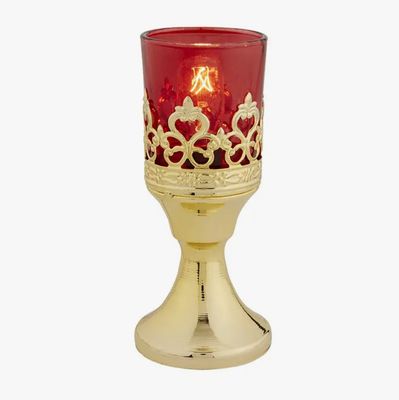 Votive Glass Holder with Electric Light