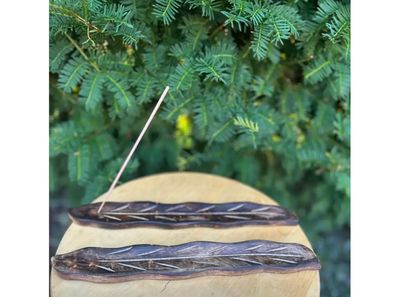 Carved Wood Incense Burner