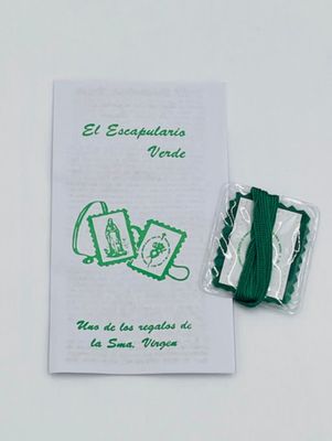 Green/Verde Scapular - Spanish