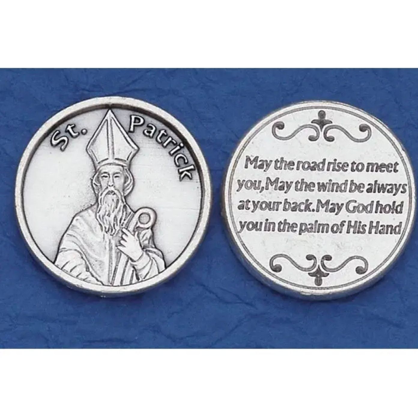 Saint Patrick pocket prayer token/coin