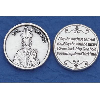 Saint Patrick pocket prayer token/coin