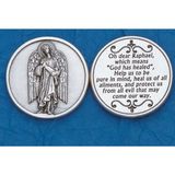 Archangel Raphael pocket prayer token/coin