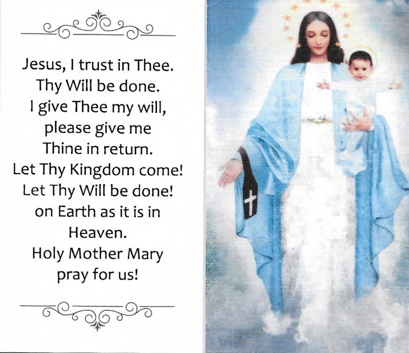 Thy Will Be Done Prayer Card