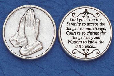 Serenity Prayer pocket token/coin