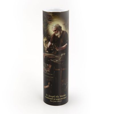 LED Candle  - St Joseph the Worker