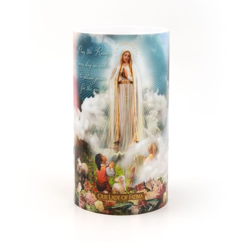 LED Candle 4x7&quot; - OL Fatima - Grace - Guadalupe