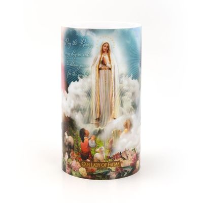 LED Candle 4x7&quot; - OL Fatima - Grace - Guadalupe