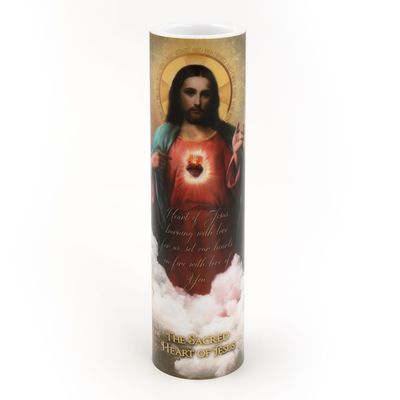 LED Candle- Sacred Heart of Jesus