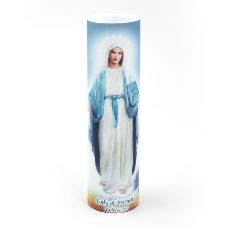 LED Candle Our Lady of Miracles/Senora de los Milagros