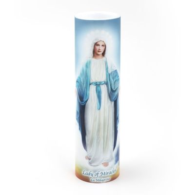 LED Candle Our Lady of Miracles/Senora de los Milagros