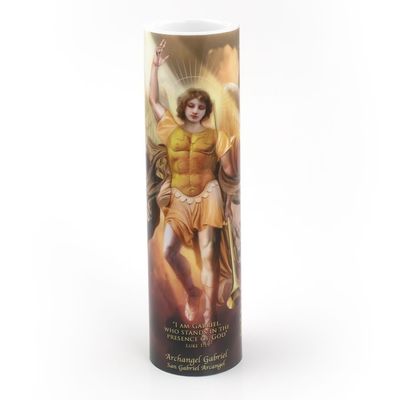 LED Prayer Candle - Archangel St Gabriel