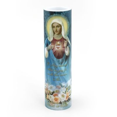 LED Prayer Candle  - Immaculate Heart of Mary