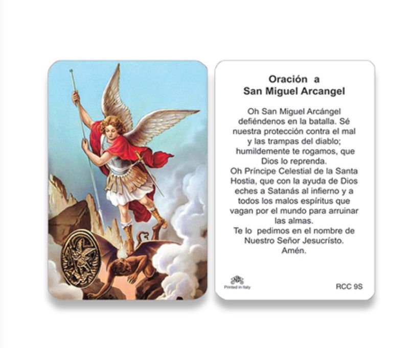 Oracion a San Miguel Arcangel - pocket-size