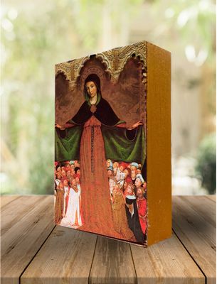Mother of Mercy Icon Block 3&quot; x 5&quot;