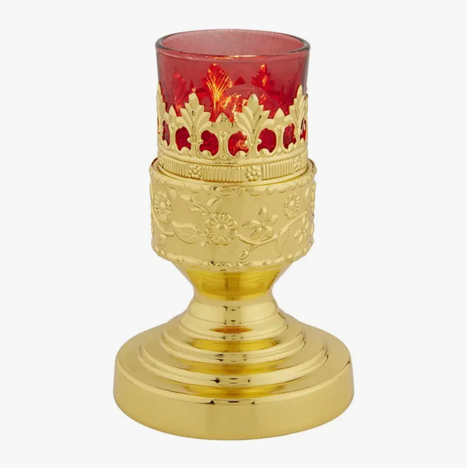 Votive Glass Holder with Electric Light