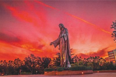 Our Lady of Peace Sunset Postcard