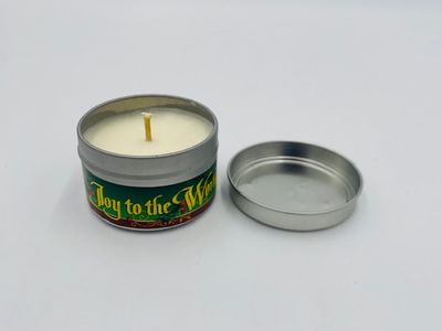 Sweet Myrrh Christmas Candle in Travel Tin