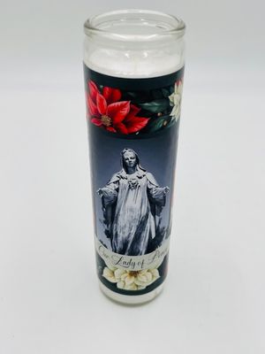 Our Lady of Peace Holiday Custom Prayer Candle