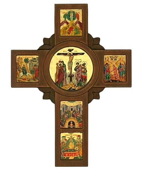 Crucifixion of Jesus Christ and Scenes of His Life Icon