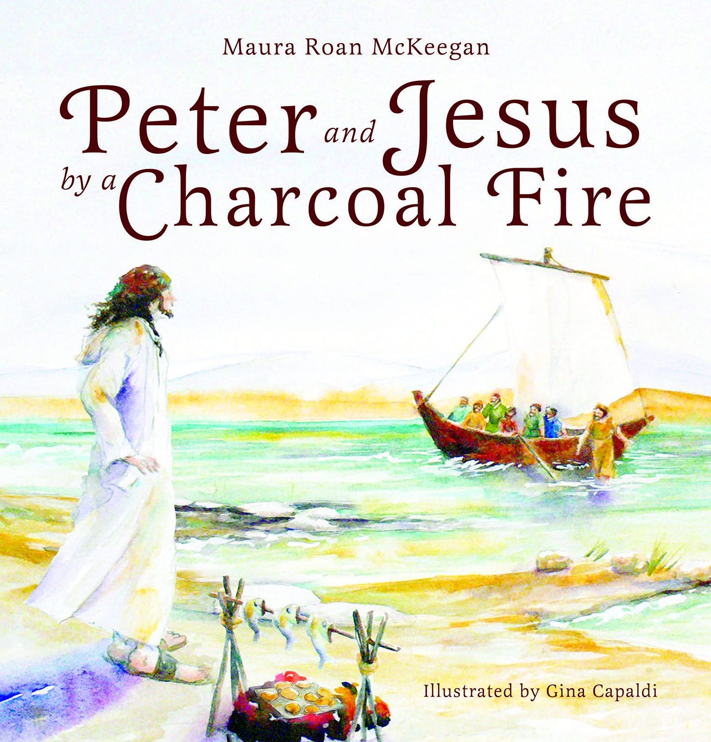 Peter and Jesus by a Charcoal Fire