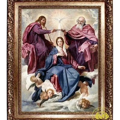 Coronation of Mary - Canvas Frame  18&quot; x  24&quot;