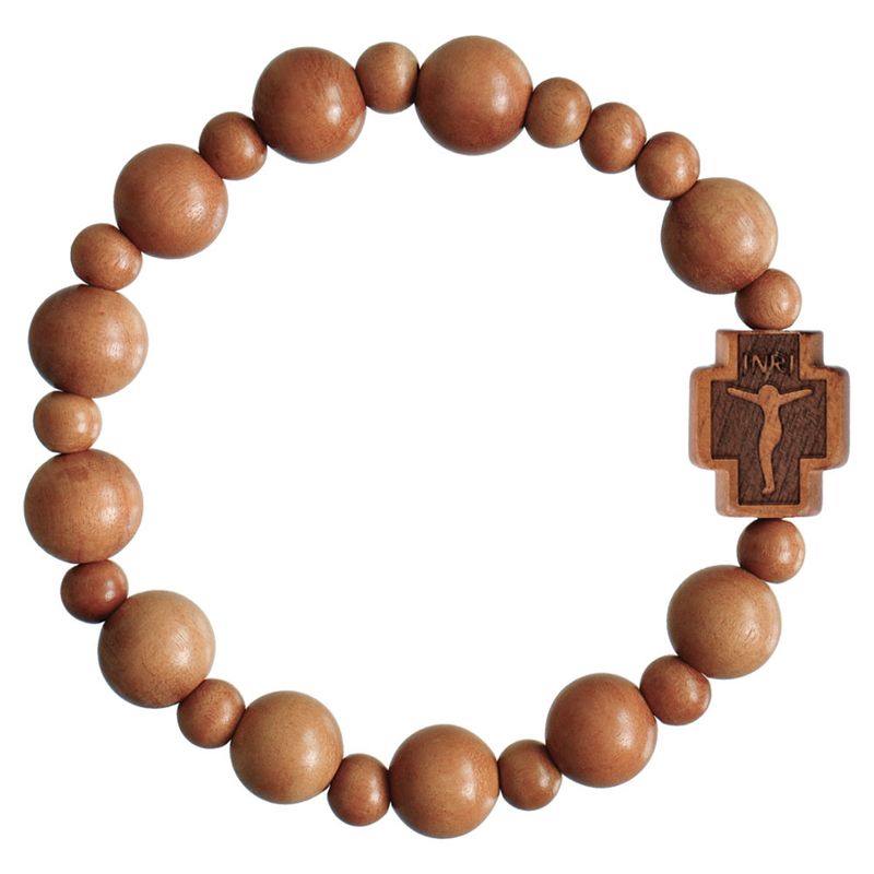 Rosary Bracelet Jujube Wood stretch 10mm