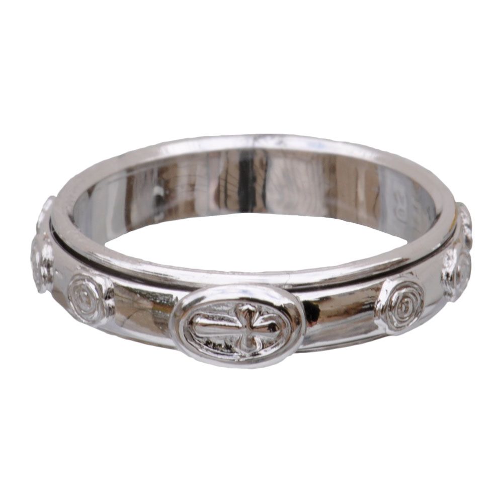Rosary Ring sterling silver spinning (various sizes)