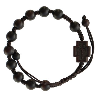Rosary Bracelet Jujube Wood  Adjustable 8mm