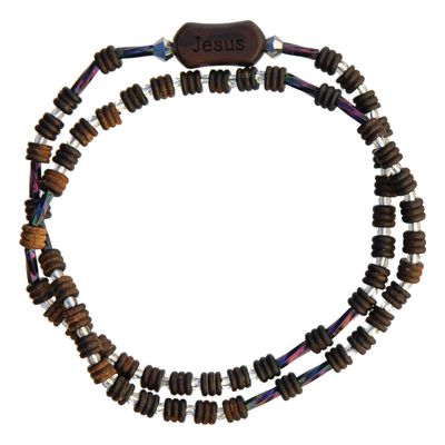 Rosary Twisting Bracelet Jujube Wood 4mm