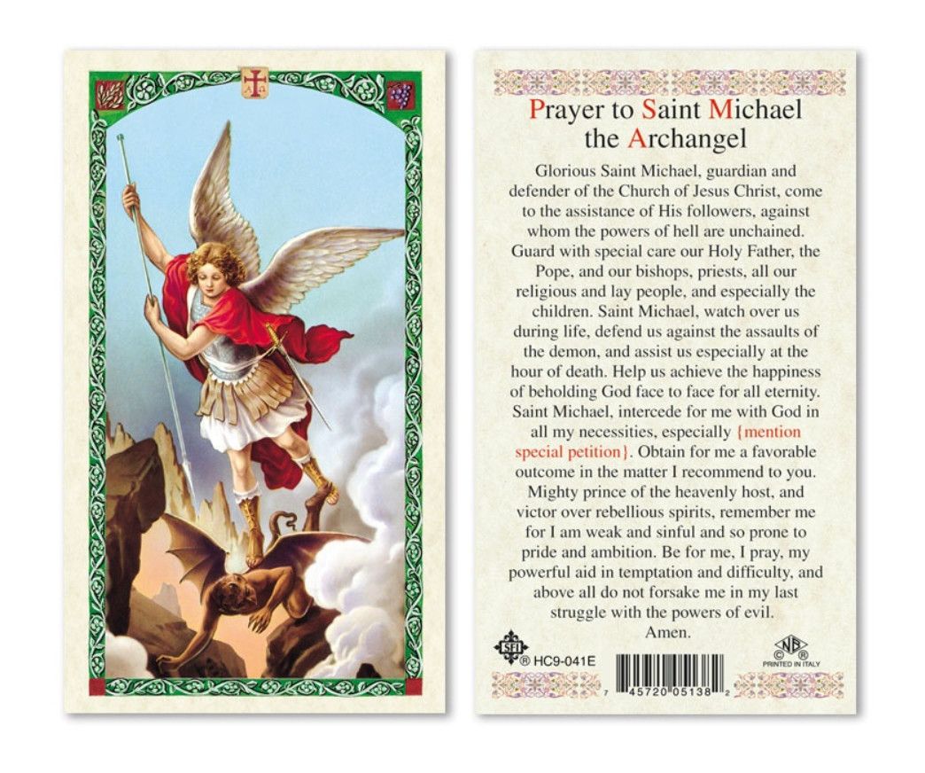HCd Prayer to St Michael (non-traditional)