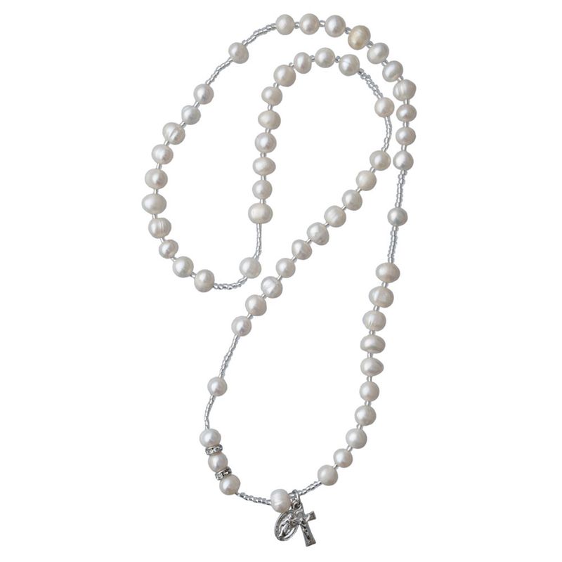 Rosary Necklace Pearl 6mm