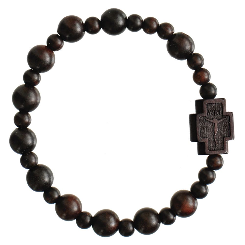 Rosary Bracelet Jujube Wood stretch 8mm