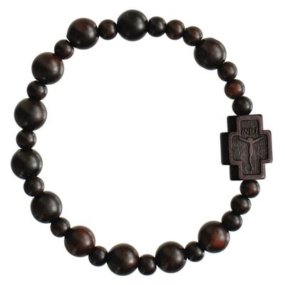 Rosary Bracelet Jujube Wood stretch 8mm