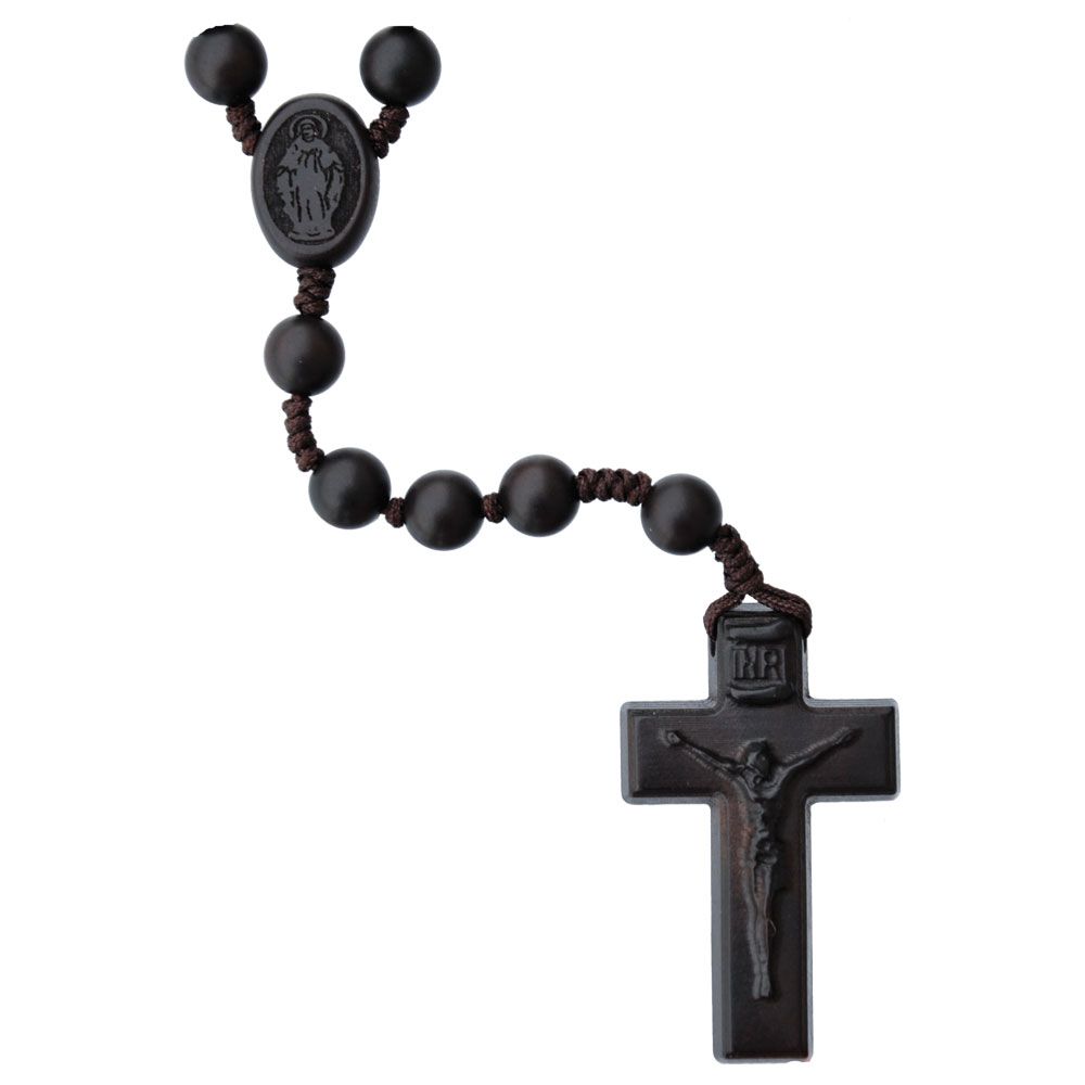 Rosary 5 Decade Jujube Wood 8mm