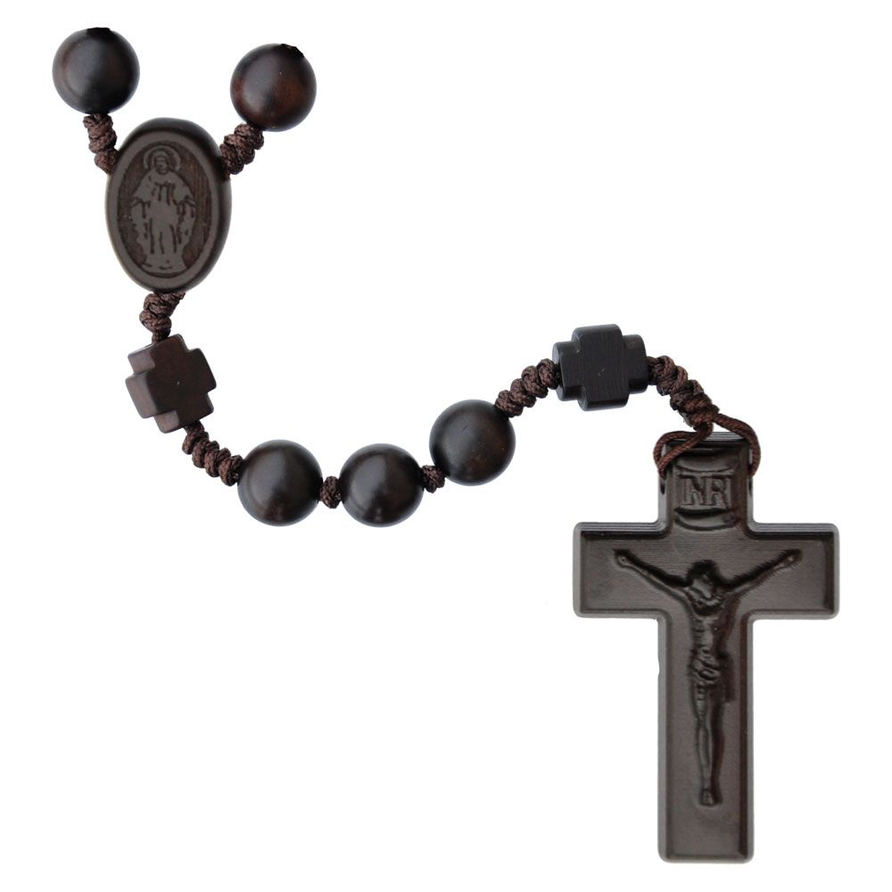 Rosary 5 Decade Jujube Wood 10mm