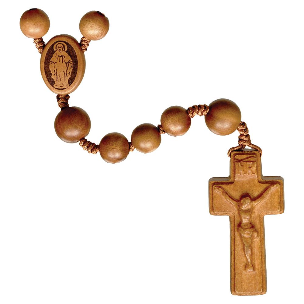 Rosary 5 Decade Light Jujube Wood 10mm