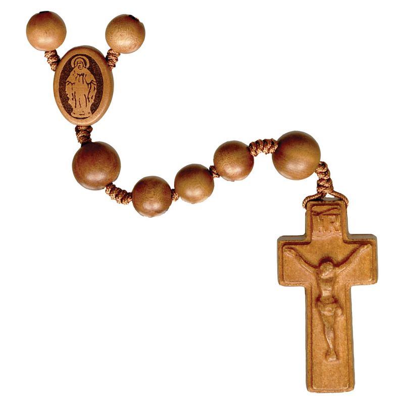 Rosary 5 Decade Light Jujube Wood 10mm
