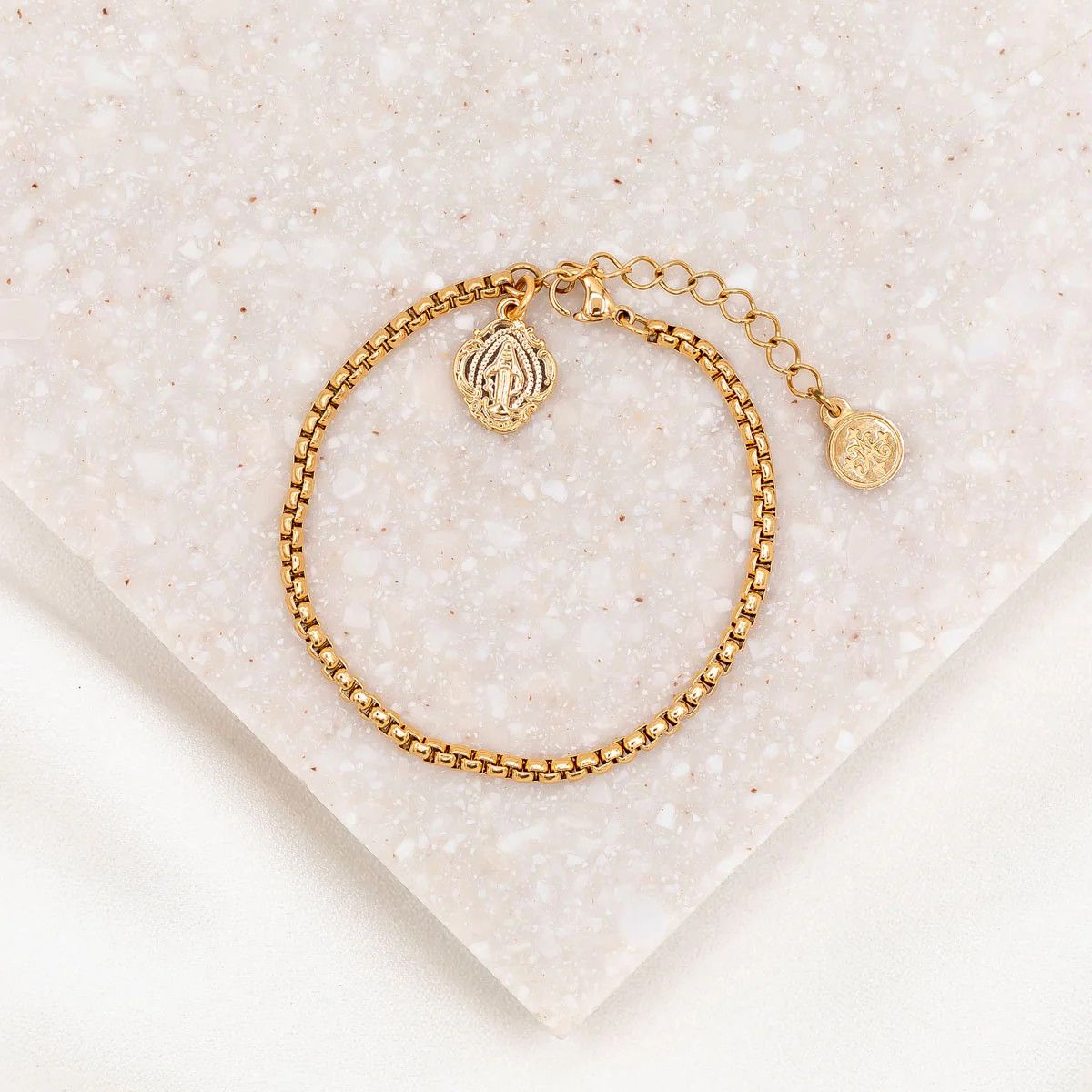 Miraculous Marian Consecration Bracelet - gold tone