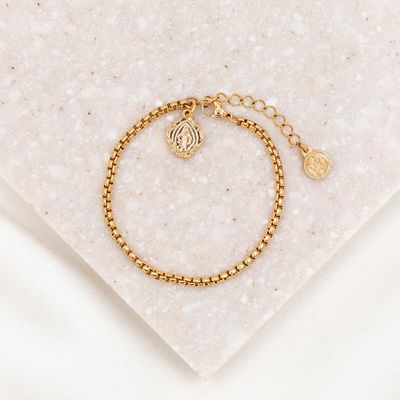 Miraculous Marian Consecration Bracelet - gold tone