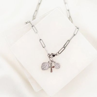 Renewal Consecration Necklace - silver tone
