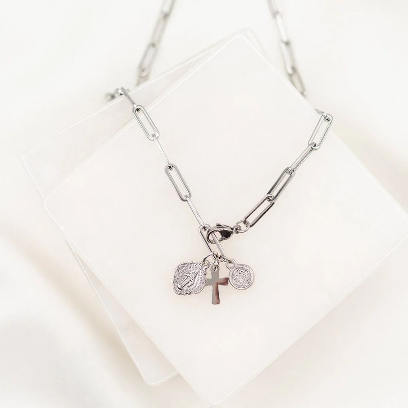 Renewal Consecration Necklace - silver tone