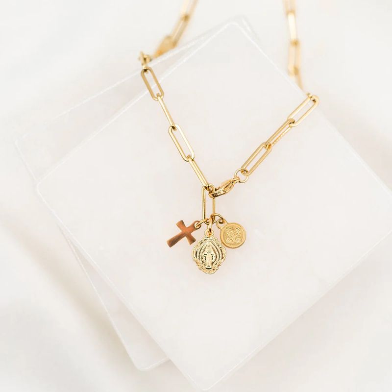 Renewal Consecration Necklace - gold tone