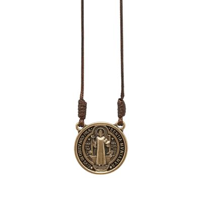 St Benedict Bronze Medal Necklace