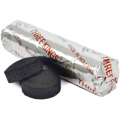 Three Kings Quick Lighting Charcoal Briquet Roll (10/pk)