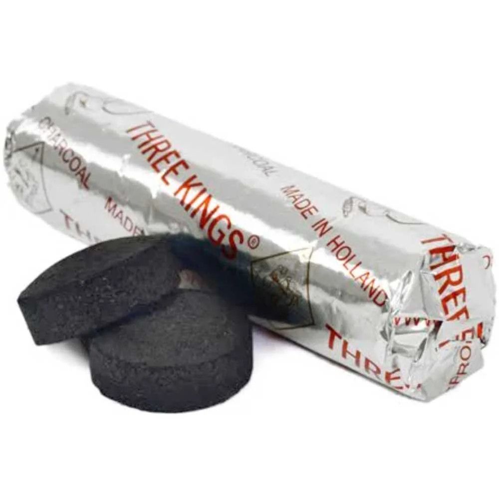 Three Kings Quick Lighting Charcoal Briquet Roll (10/pk)